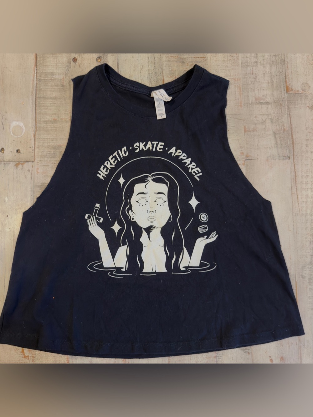 Heretic Skate Apparel Graphic Muscle Tank - Black & White